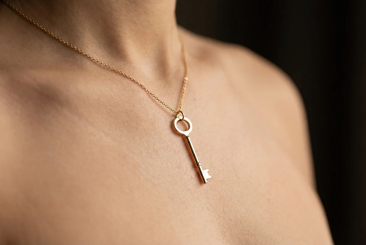 The Key on the Chain — original feminisation fiction illustration